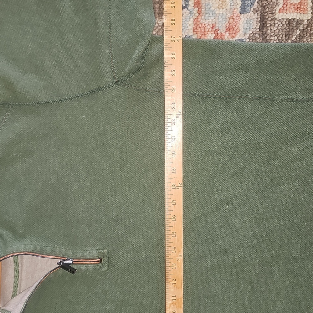 Tommy Bahama XL Men's Olive/Sand Reversible Quarter-Zip Sweatshirt/Sweater - Picture 9 of 12